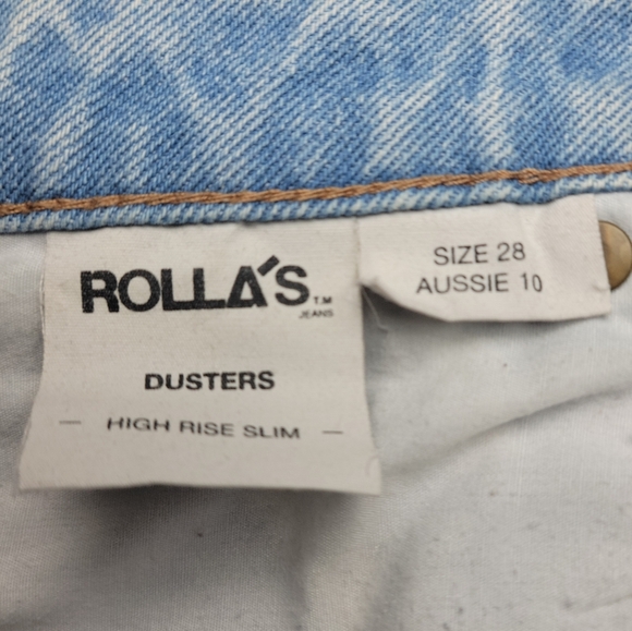 Rolla's Dusters High Rise Slim Shorts Beach Summer Shorts Size 28 - Picture 9 of 9